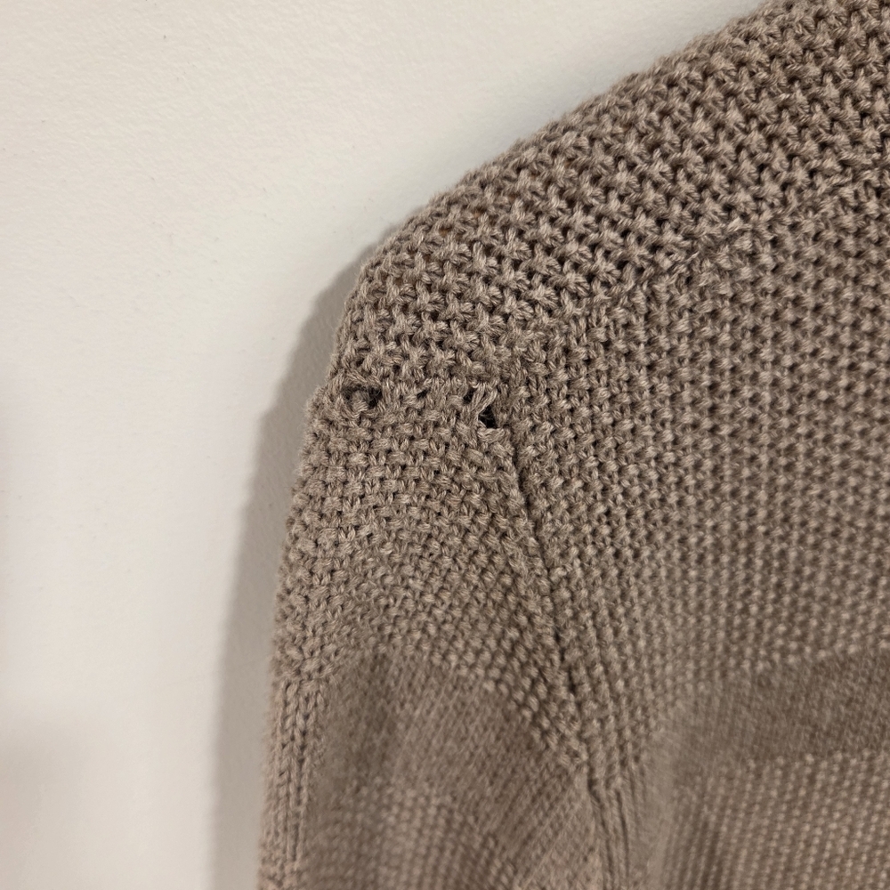 RW&CO Men’s Taupe Knit Sweater XS 100% Cotton Slim Fit - Picture 6 of 8